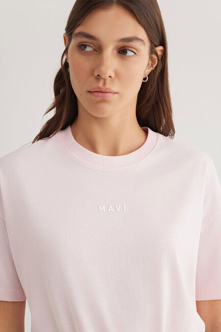 Kadın Mavi Baskılı Tişört 1612518-89200 Pembe (3)