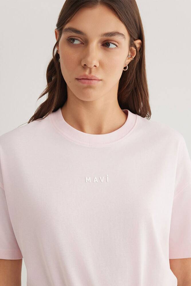 Kadın Mavi Baskılı Tişört 1612518-89200 Pembe 