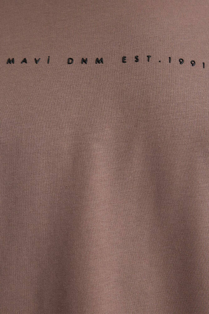 Kadın Mavi Baskılı Tişört 1613147-70383 Kahve 