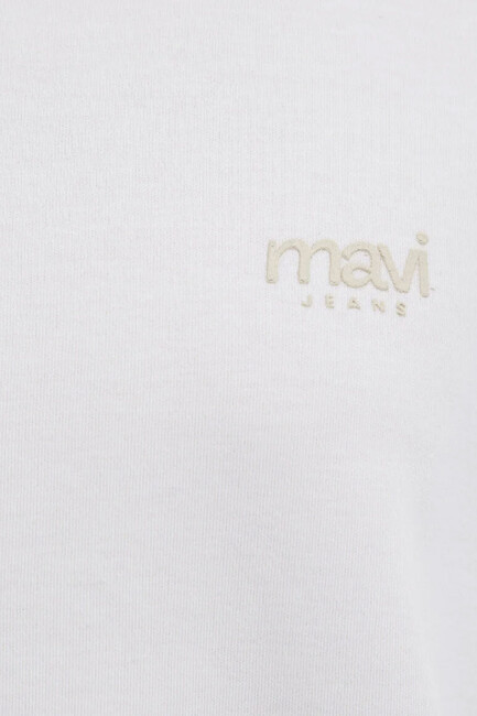 Kadın Mavi Baskılı Tişört 1613804-80194 Ekru (3)