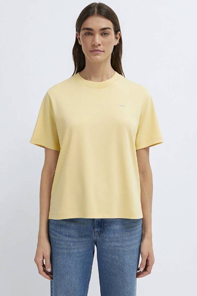 Kadın Mavi Baskılı Tişört 1613882-70027 Sarı 