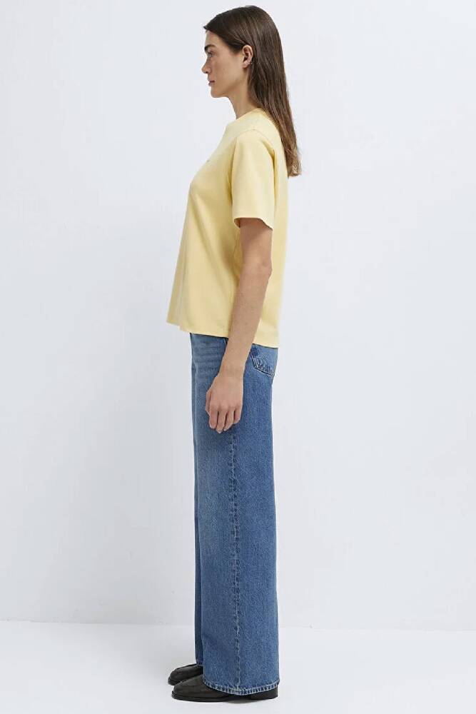 Kadın Mavi Baskılı Tişört 1613882-70027 Sarı 