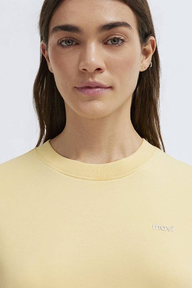 Kadın Mavi Baskılı Tişört 1613882-70027 Sarı 