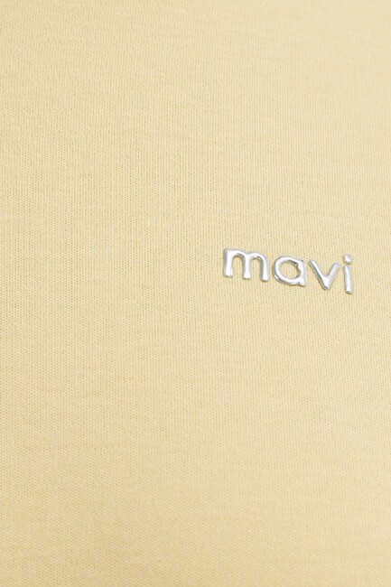 Kadın Mavi Baskılı Tişört 1613882-70027 Sarı - Thumbnail