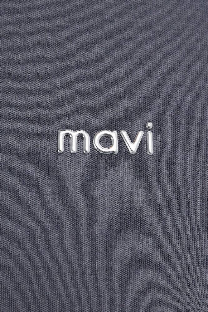 Kadın Mavi Baskılı Tişört 1613882-83620 Gri 