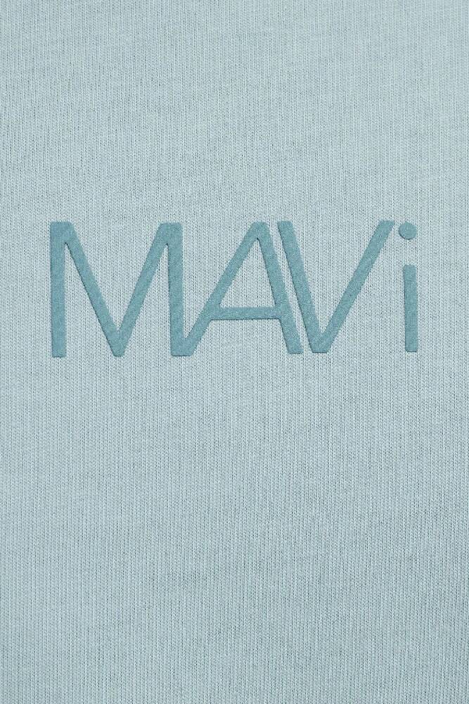 Kadın Mavi Baskılı Tişört 1613884-71456 Mavi 