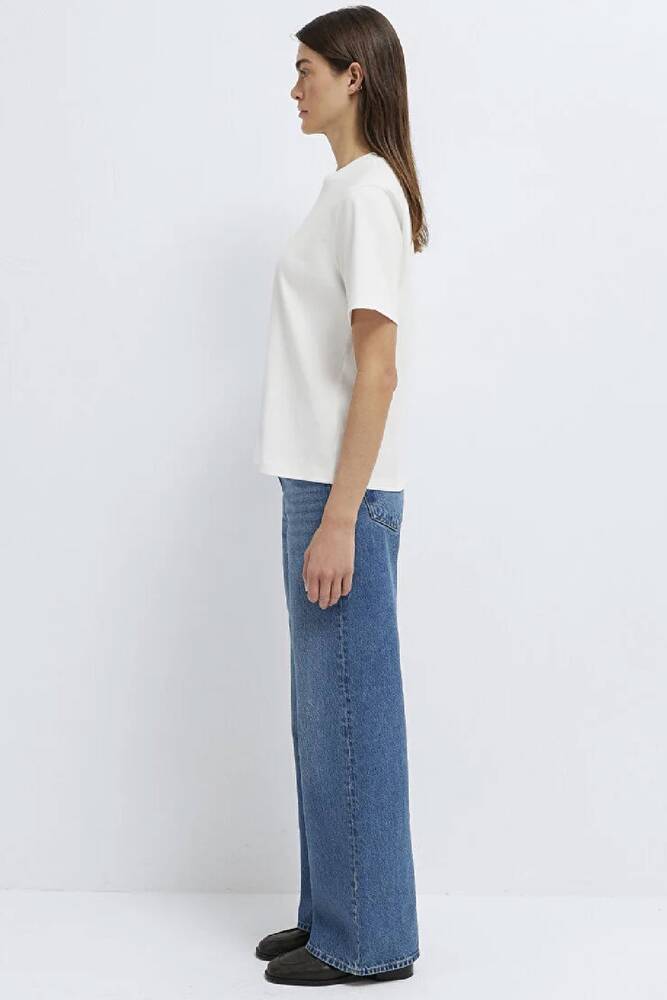 Kadın Mavi Baskılı Tişört 1613890-80194 Ekru 