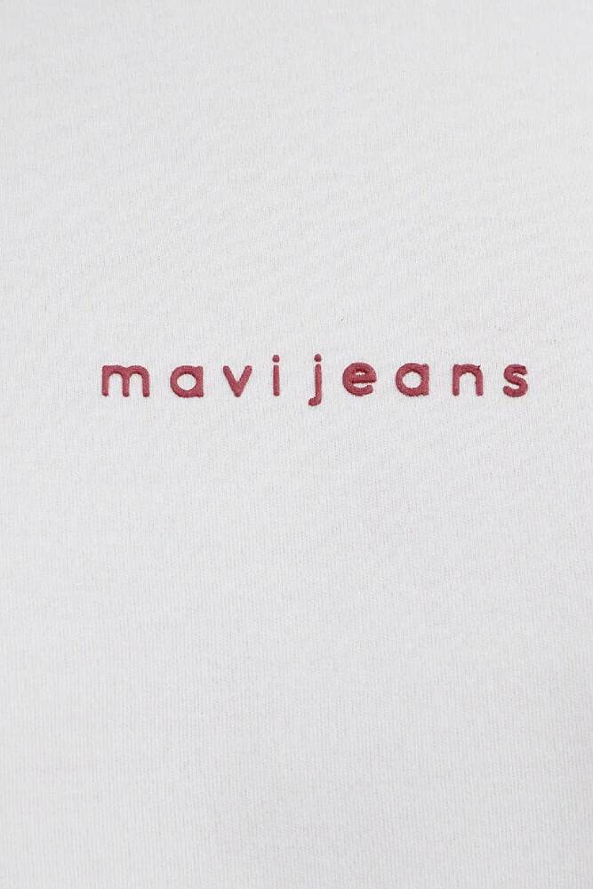 Kadın Mavi Baskılı Tişört 1613890-80194 Ekru 