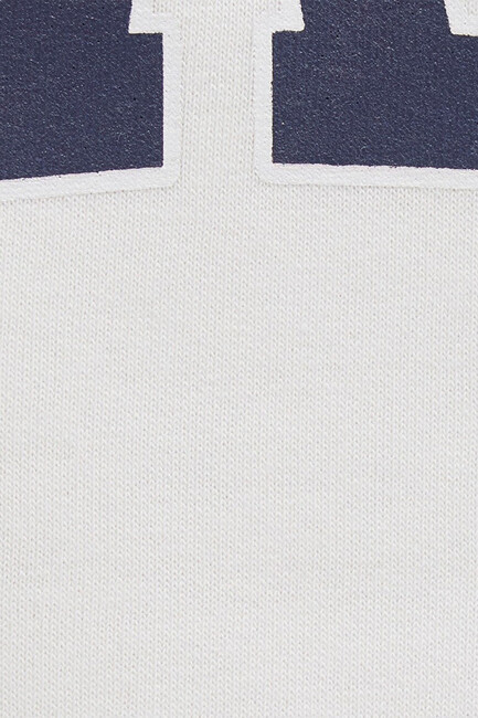 Kadın Mavi Logo Kapüşonlu Sweat 1600361-81964 Beyaz - Thumbnail