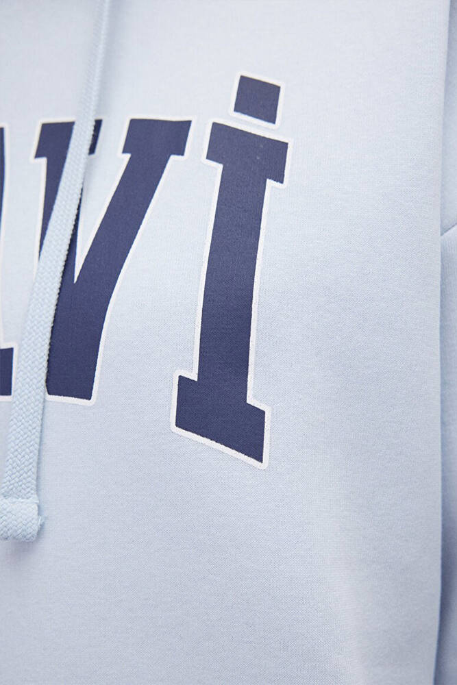 Kadın Mavi Logo Baskılı Sweat 1600361-70717 Mavi 