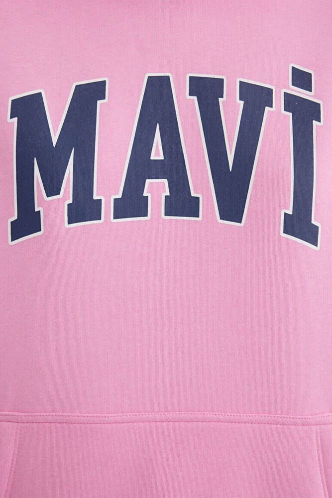 Kadın Mavi Logo Baskılı Sweat 1600361-71038 Pembe 