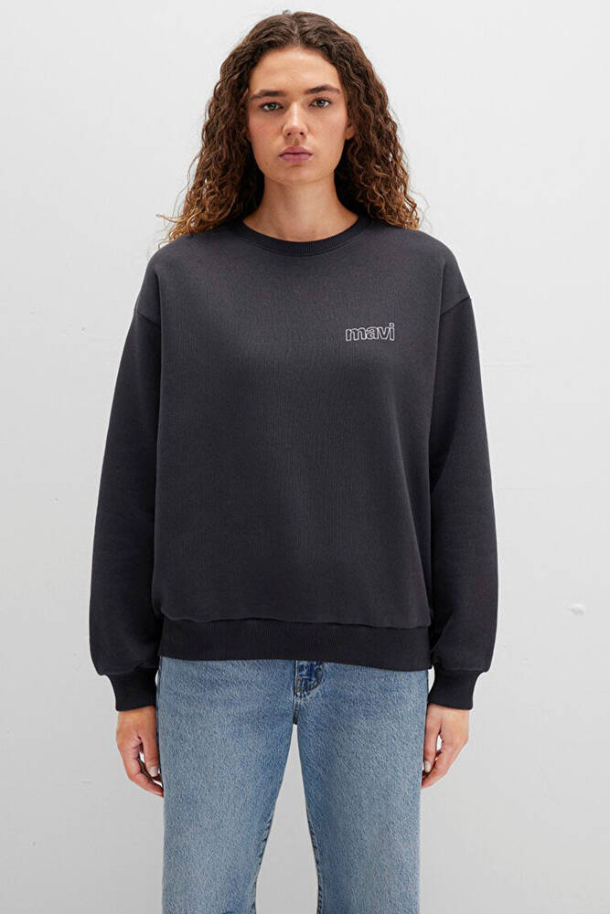 Kadın Uzun Kollu Sweat 1611656-82185 Gri 