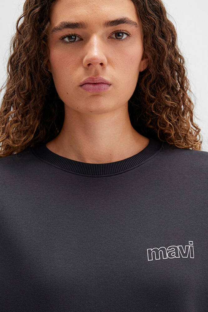 Kadın Uzun Kollu Sweat 1611656-82185 Gri 