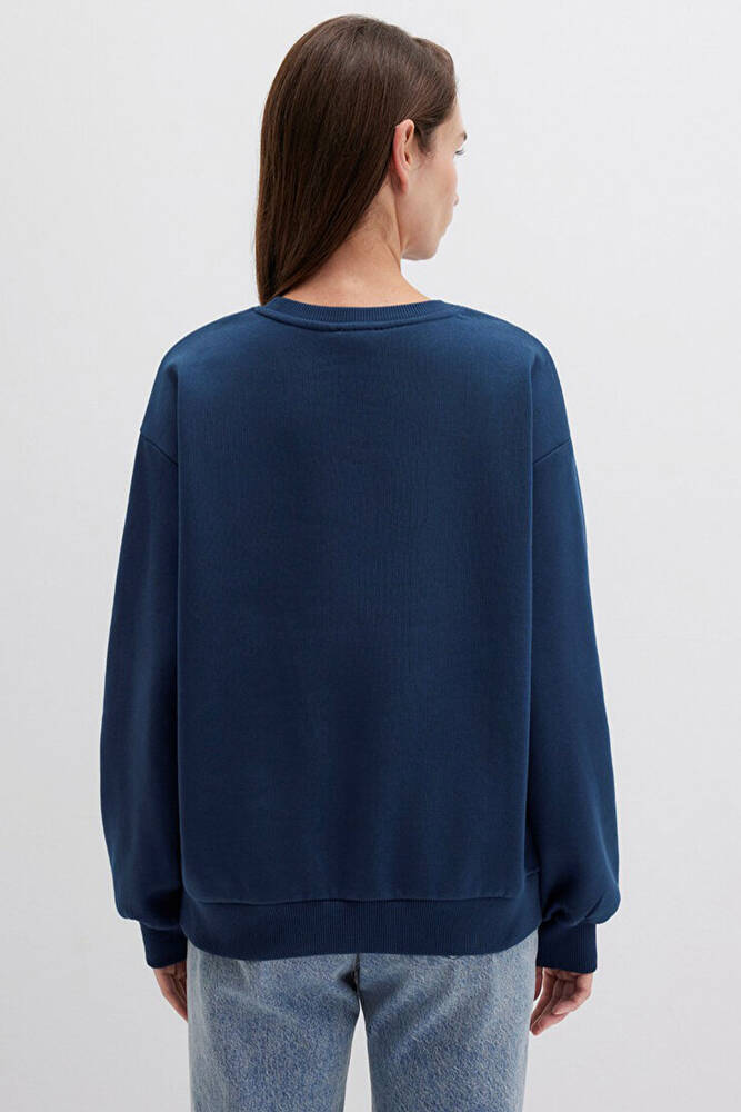 Kadın Uzun Kollu Sweat 1611656-82454 Lacivert 
