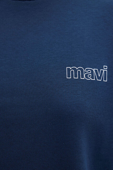 Kadın Uzun Kollu Sweat 1611656-82454 Lacivert - Thumbnail