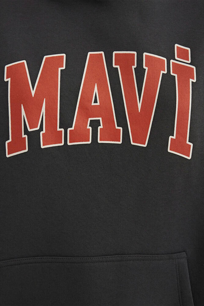 Kadın Mavi Logo Kapüşonlu Sweat 1600361-80106 Gri 