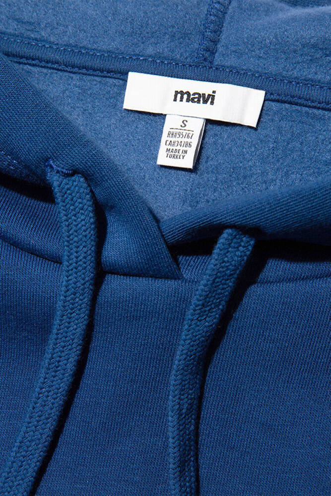 Kadın Mavi Logo Kapüşonlu Sweat 1600361-82625 Lacivert 