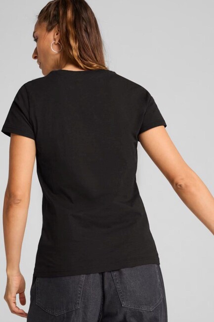 Kadın Metallic No.1 Logo Tişört 631536-01 Siyah (2)