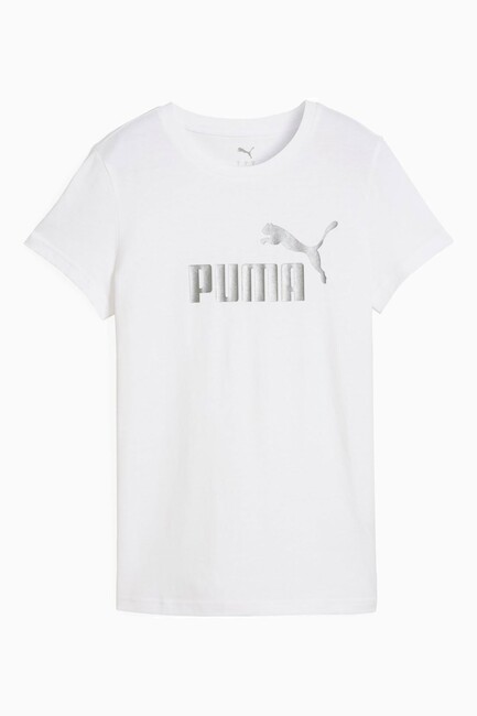 Kadın Metallic No.1 Logo Tişört 631536-02 Beyaz - Thumbnail