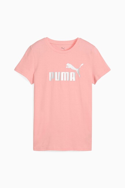 Kadın Metallic No.1 Logo Tişört 631536-18 Pembe - Thumbnail