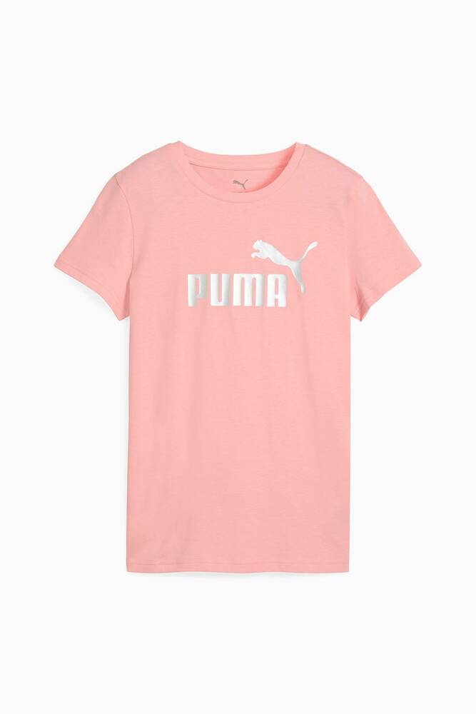 Kadın Metallic No.1 Logo Tişört 631536-18 Pembe 