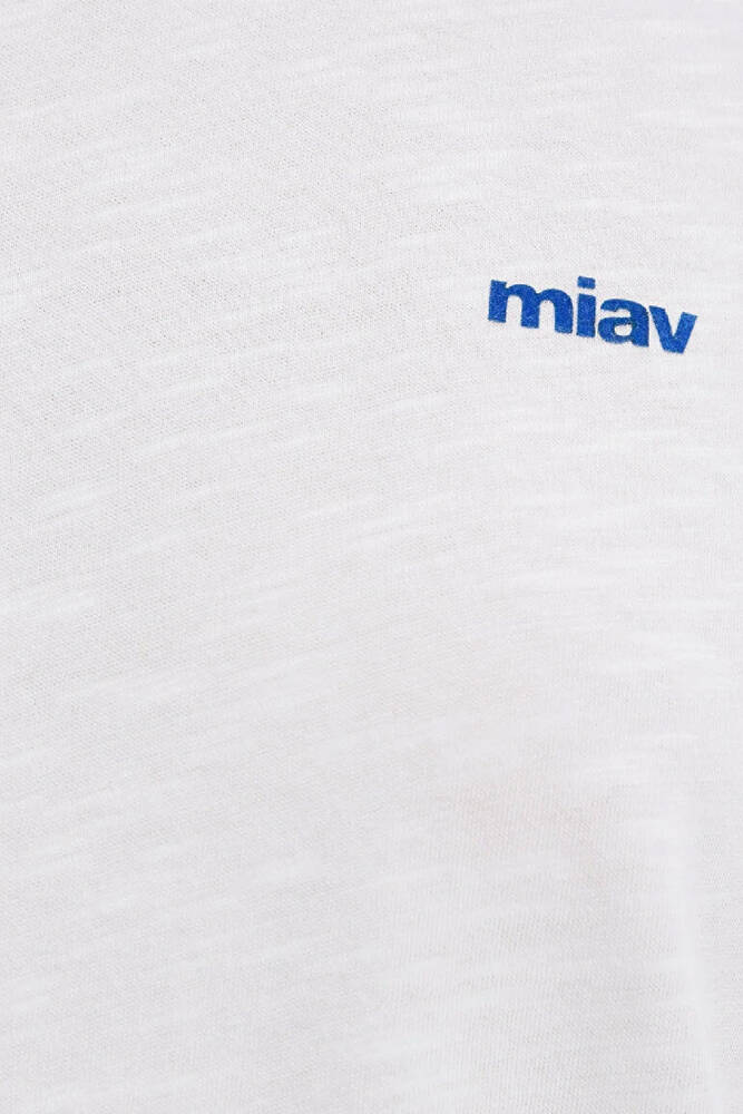 Kadın Miav Baskılı Tişört 1614089-70057 Beyaz 