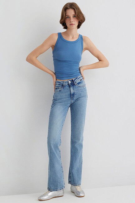 Kadın Miav Jean Pantolon 1010299-83039 Mavi (3)