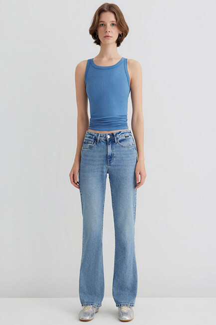 Kadın Miav Jean Pantolon 1010299-83039 Mavi - Thumbnail