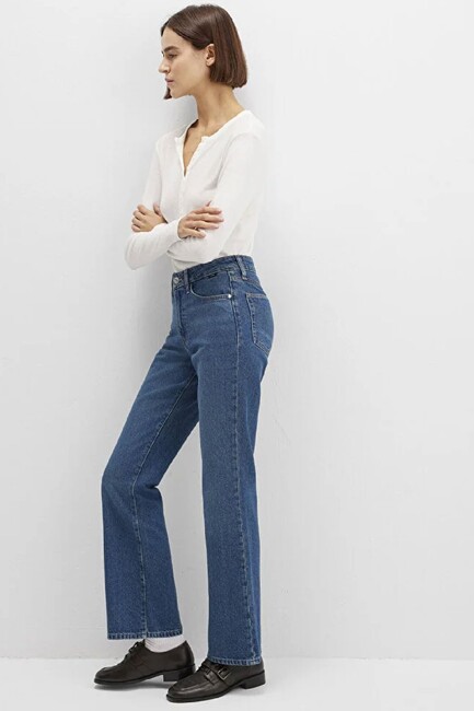 Kadın Miav Jean Pantolon 1010299-91180 Lacivert (1)