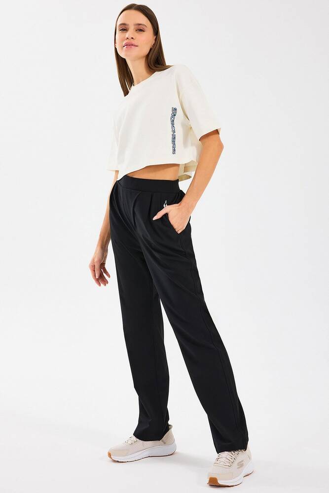 Kadın Micro Wide Leg Eşofman Altı S2510121-001 Siyah 