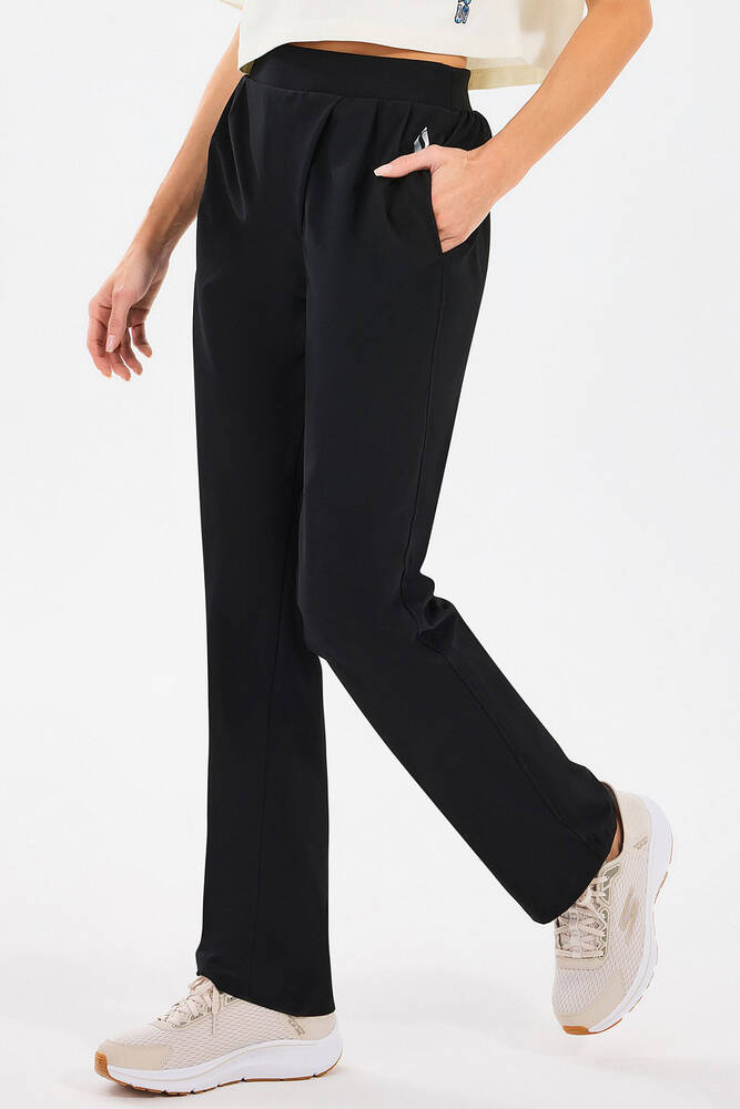 Kadın Micro Wide Leg Eşofman Altı S2510121-001 Siyah 