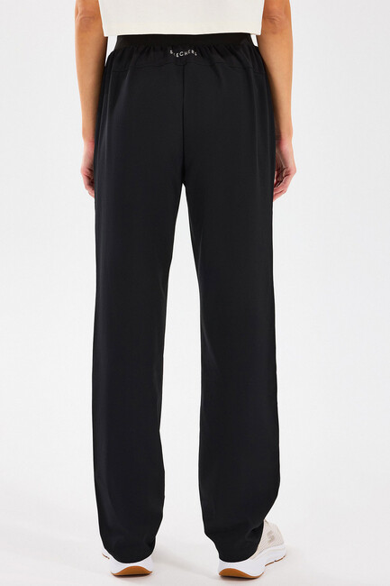 Kadın Micro Wide Leg Eşofman Altı S2510121-001 Siyah - Thumbnail