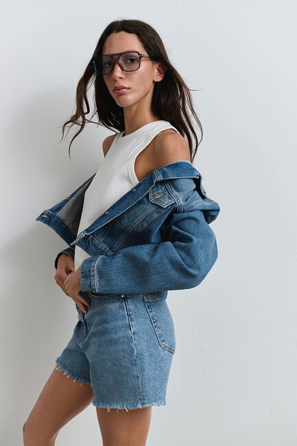 Kadın Mıllıe 90S Denim Şort 1458987073 Mavi (3)