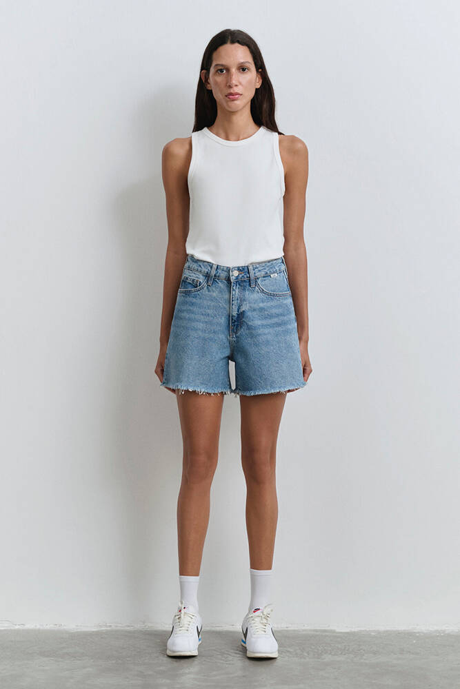 Kadın Mıllıe 90S Denim Şort 1458987073 Mavi 