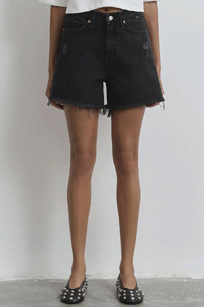 Kadın Millie Denim Şort 1458981230 Siyah 