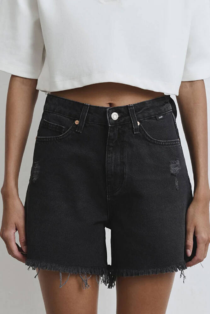Kadın Millie Denim Şort 1458981230 Siyah 