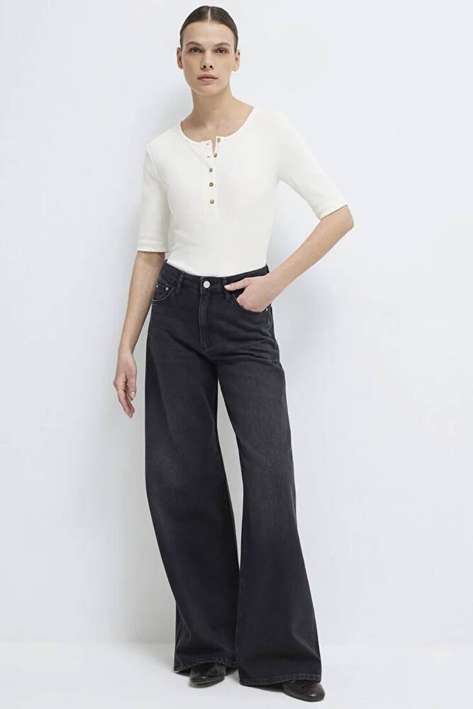 Kadın Modelli Penye 1613852-70051 Beyaz 