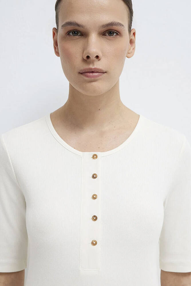 Kadın Modelli Penye 1613852-70051 Beyaz 