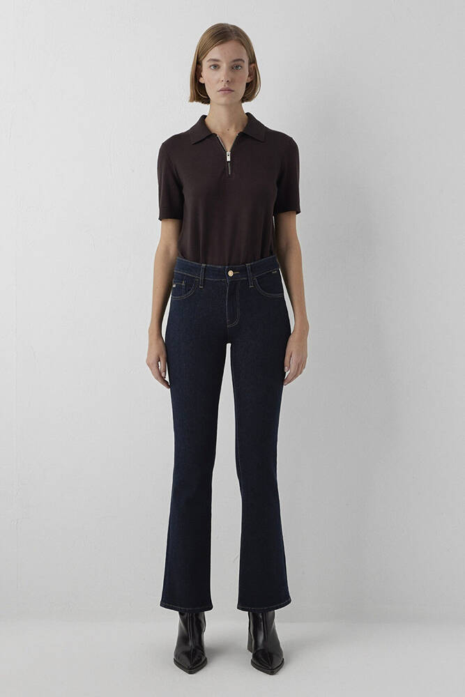 Kadın Molly Gold Premium Jean Pantolon 10136A6208 Lacivert - 3