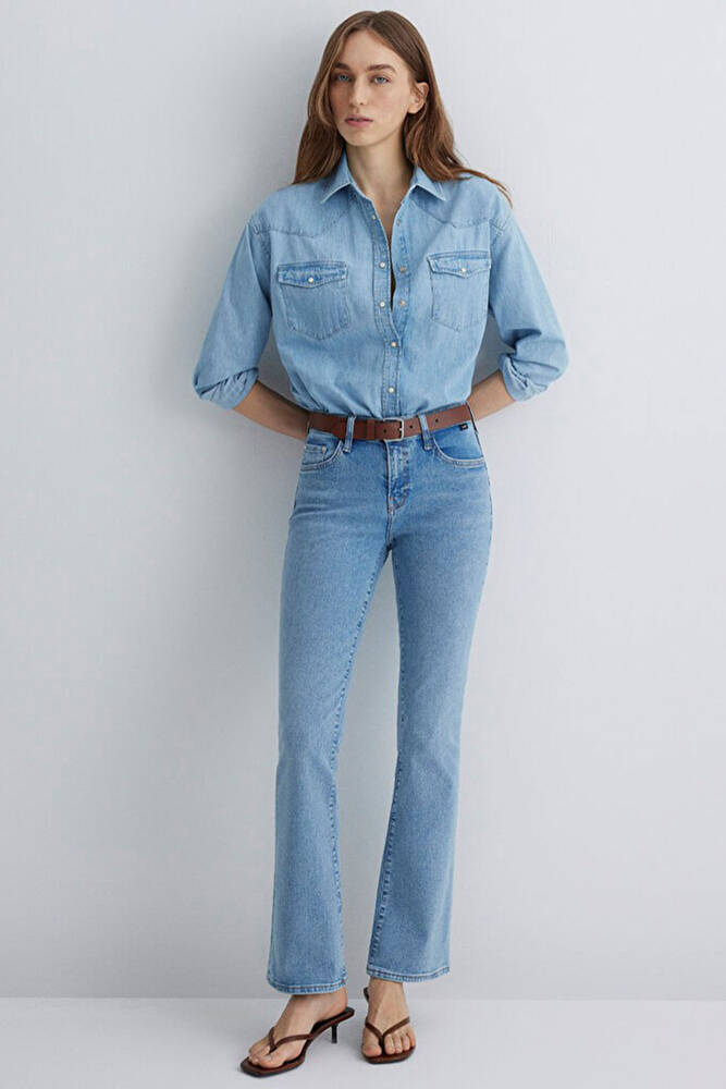 Kadın Molly LT Premium Blue Jean Pantolon 1013689190 Mavi 