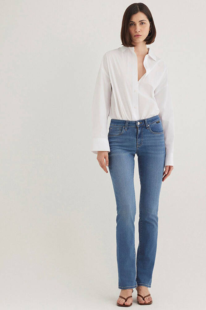 Kadın Mona Gold Klasik Jean Pantolon 1049784195 Mavi 