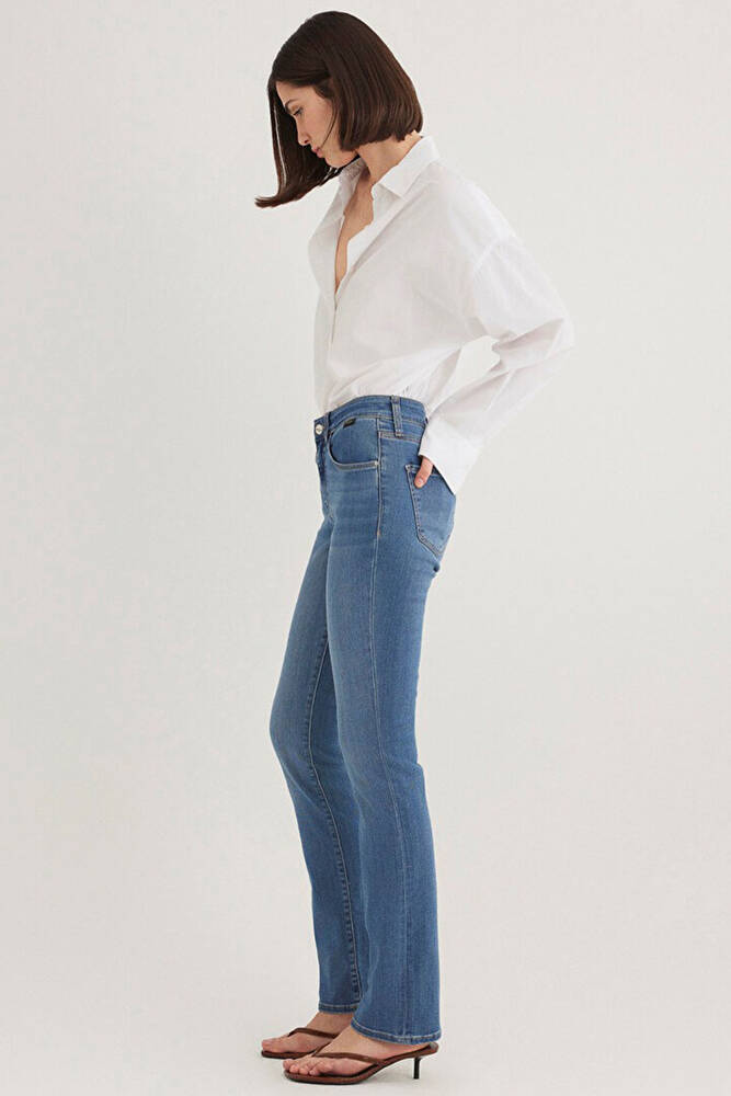 Kadın Mona Gold Klasik Jean Pantolon 1049784195 Mavi 