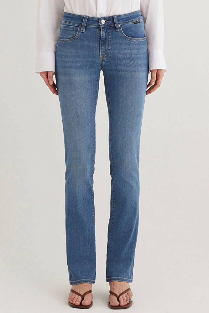 Kadın Mona Gold Klasik Jean Pantolon 1049784195 Mavi 
