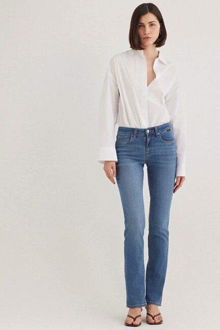 Kadın Mona Gold Klasik Jean Pantolon 1049784195 Mavi