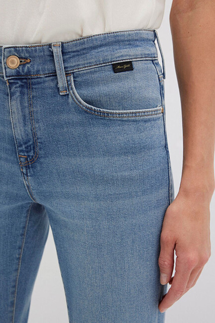 Kadın Mona Gold Premium Jean Pantolon 1049790508 Mavi - Thumbnail