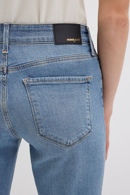 Kadın Mona Gold Premium Jean Pantolon 1049790508 Mavi - Thumbnail