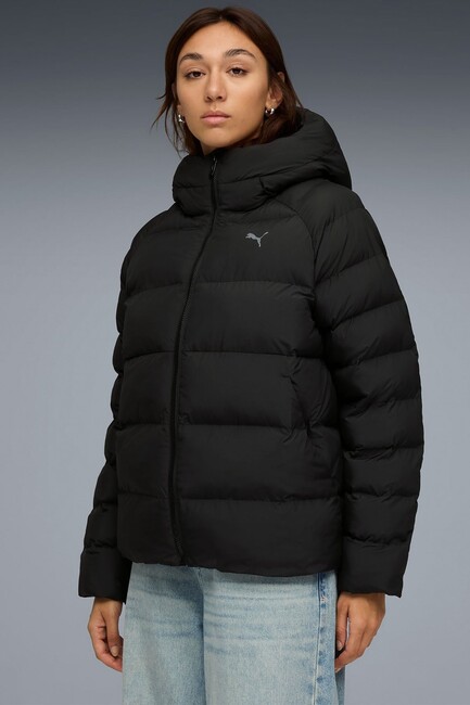 Kadın Mono Hooded Mont 688385-01 Siyah (1)