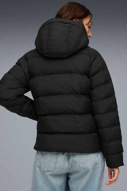 Kadın Mono Hooded Mont 688385-01 Siyah (1)