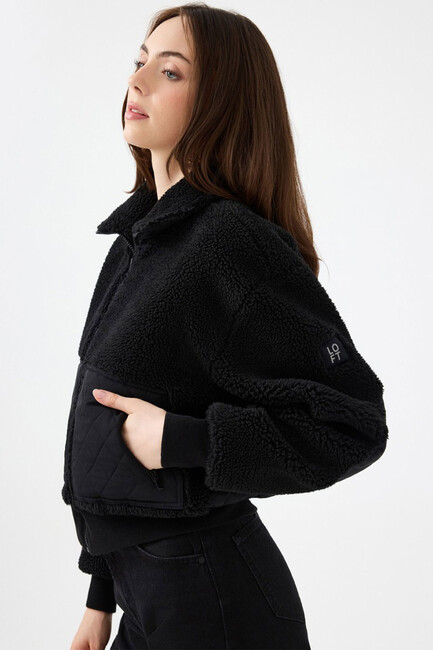 Kadın Mont LF2040625 Siyah - Thumbnail