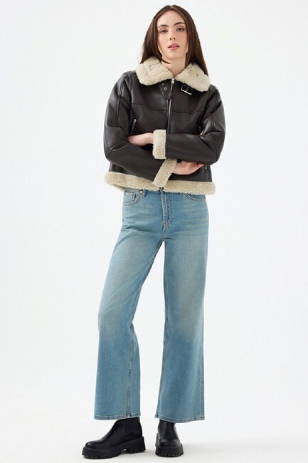 Kadın Mont LF2040673 Kahve (2)